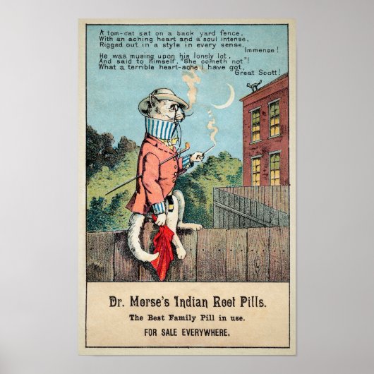 Dr. Morse Cat Trade Kaart #1 (van 4) Poster (Voorkant)