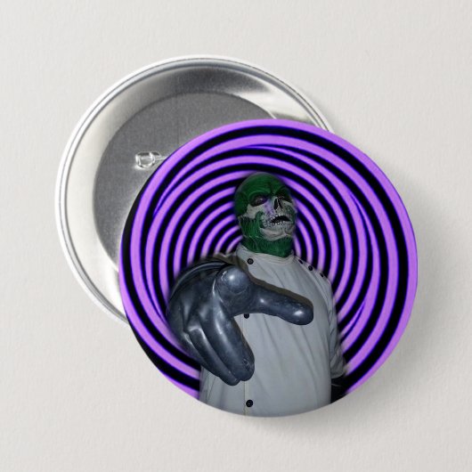 DR MORTOSE Hypno-Ray Ronde Button 7,6 Cm (Voorkant /achterkant)