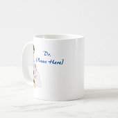 Dr. Name Custom Best Doctor Gift Coffee Mok (Voorkant links)