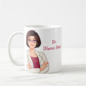 Dr. Name Custom Best Doctor Gift Coffee Mok (Links)
