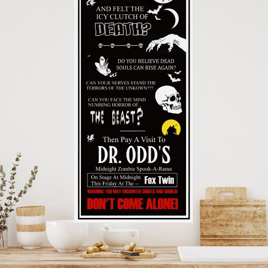 dr. Odd bij het Fox Twin Theater Poster (Keuken)