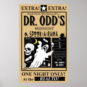 Dr., Odd's Spook-A-Rama Poster