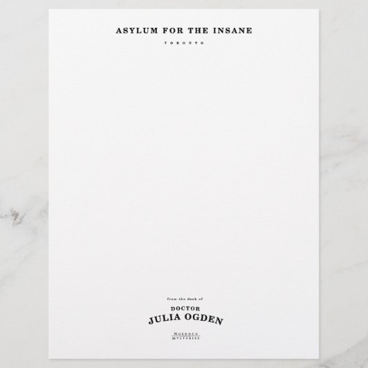 Dr. Ogden Stationery (Voorkant)