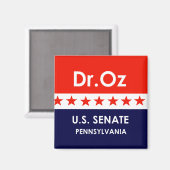 Dr. Oz US Senate Pennsylvania Magneet (Voorkant / Achterkant)