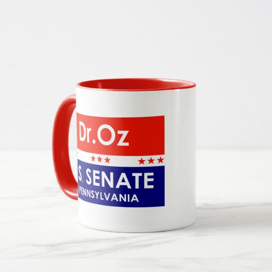 Dr. Oz US Senate Pennsylvania Mok (Voorkant links)