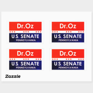Dr. Oz US Senate Pennsylvania Rechthoekige Sticker