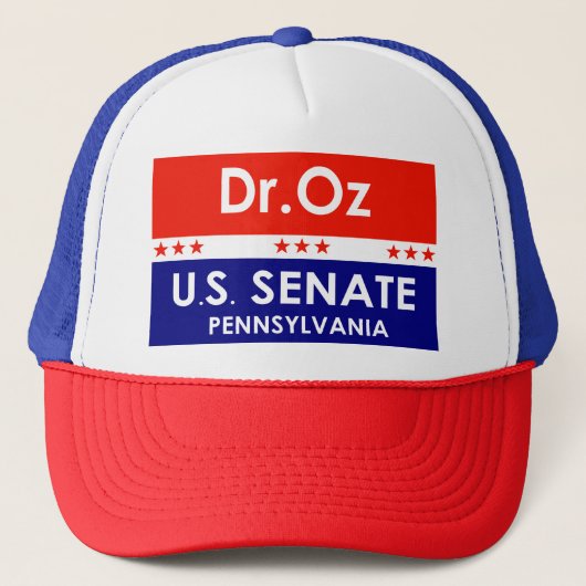 Dr. Oz US Senate Pennsylvania Trucker Pet (Voorkant)
