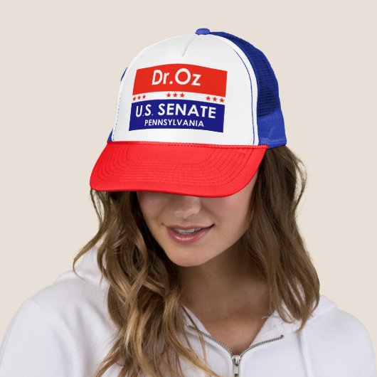 Dr. Oz US Senate Pennsylvania Trucker Pet (In situ)