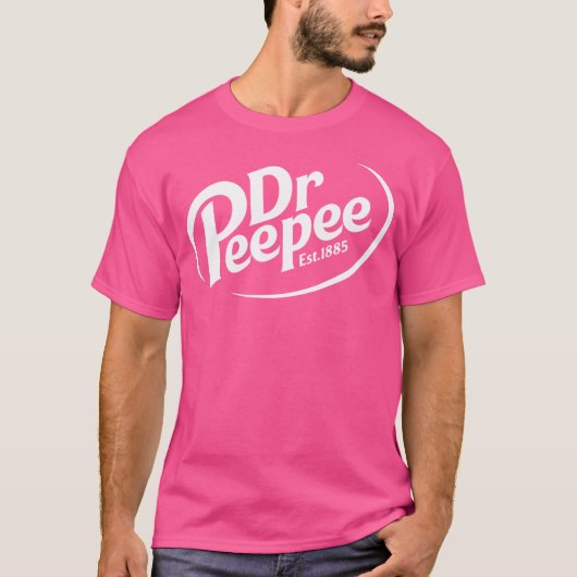 Dr. Peepee Shirt Funny Logo Parodien (Voorkant)