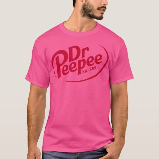 Dr. Peepee Shirt Funny Logo Parodies (Voorkant)