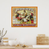 Dr Peirce's Family Medicines ~  Advert Poster (Keuken)