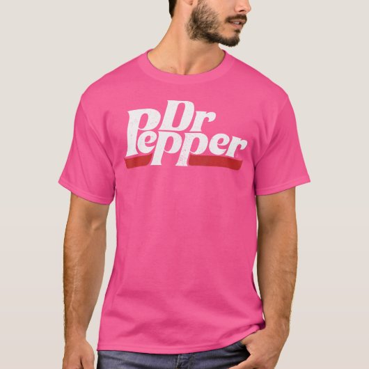 Dr. Pepper Classic Distressed Logo T-shirt (Voorkant)