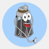 Dr. Pepper Shaker Ronde Sticker (Voorkant)