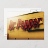 Dr. Pepper Sign Briefkaart (Voorkant / Achterkant)