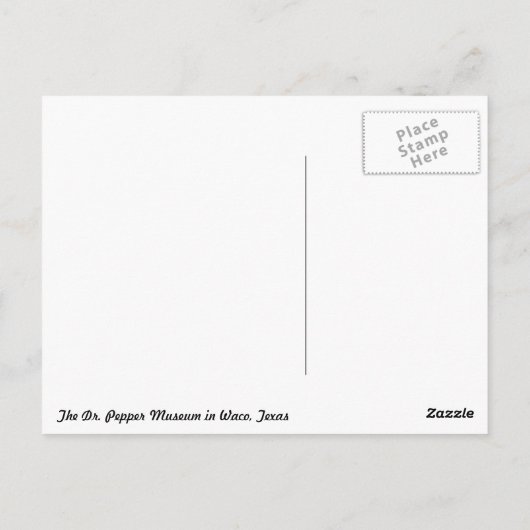 Dr. Pepper Sign Briefkaart (Achterkant)