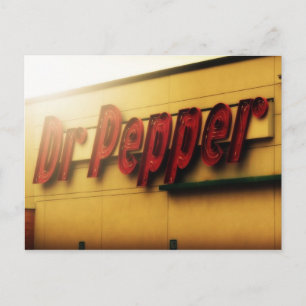 Dr. Pepper Sign Briefkaart