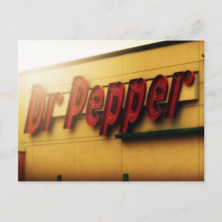 Dr. Pepper Sign Briefkaart