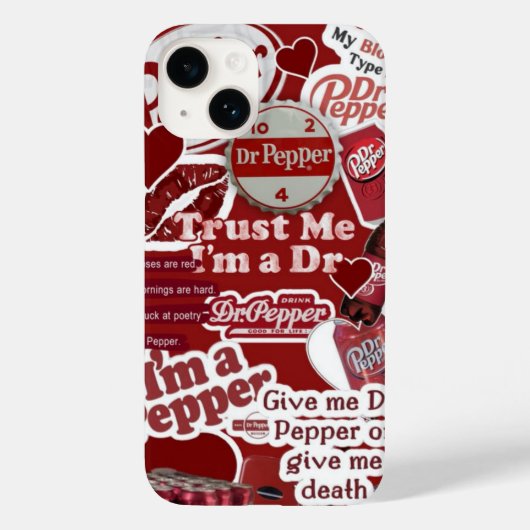 Dr Pepper telefoonhoesje Case-Mate iPhone Case (Achterkant)