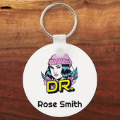 Dr. PhD Doctor Afstuderen Gift Sleutelhanger (Voorkant)