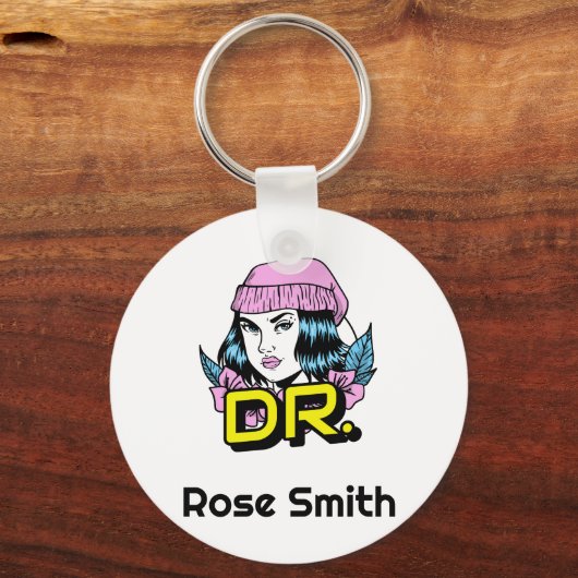  Dr. PhD Doctor Afstuderen Gift Sleutelhanger (Voorkant)