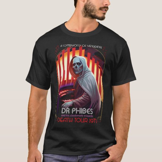 Dr. Phibes Symphony of Vengeance Mannen T-shirt (Voorkant)