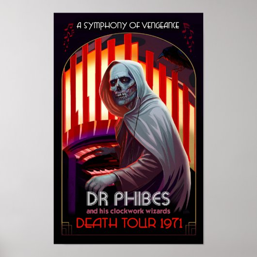 Dr. Phibes Symphony of Vengeance Poster – Rock Art (Voorkant)