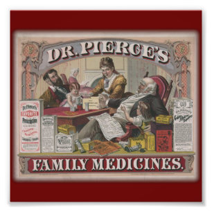 Dr. Pierce's familiegeneesmiddelen oud tik en Foto Afdruk