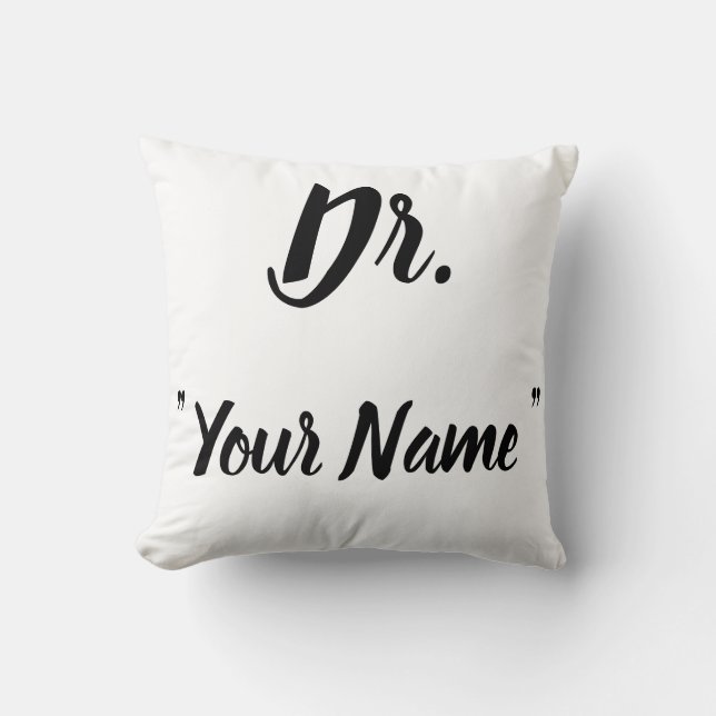 Dr. Pillow Custom Doctor Pillow Doctor Gift Kussen (Voorkant)