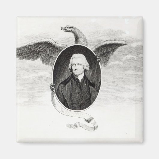 Dr Priestley, illustratie van filosofen Magneet (Voorkant)