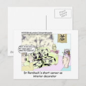 Dr Roarscach Interieurontwerper Grappige T-shirts Briefkaart (Voorkant / Achterkant)