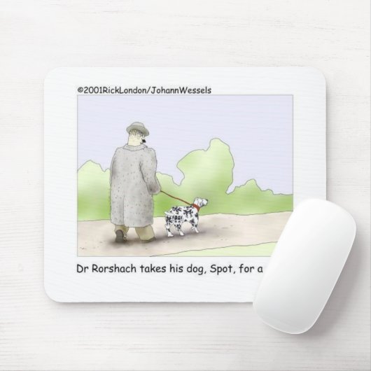 Dr. Roarshach Cartoon Gifts, T - shirts & verzamel Muismat (Met muis)