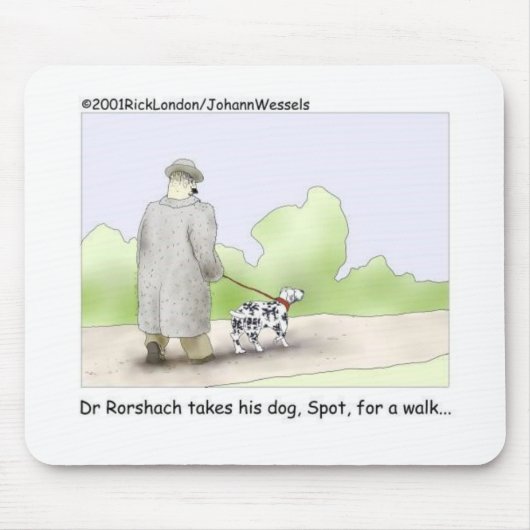 Dr. Roarshach Cartoon Gifts, T - shirts & verzamel Muismat (Voorkant)