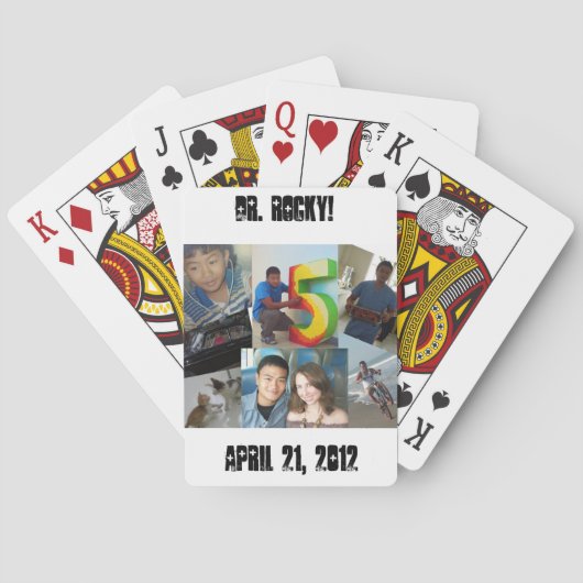 Dr Rocky dek 3 Pokerkaarten (Achterkant)