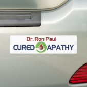 Dr. Ron Paul heeft mijn apathie genezen Bumpersticker (Op auto)