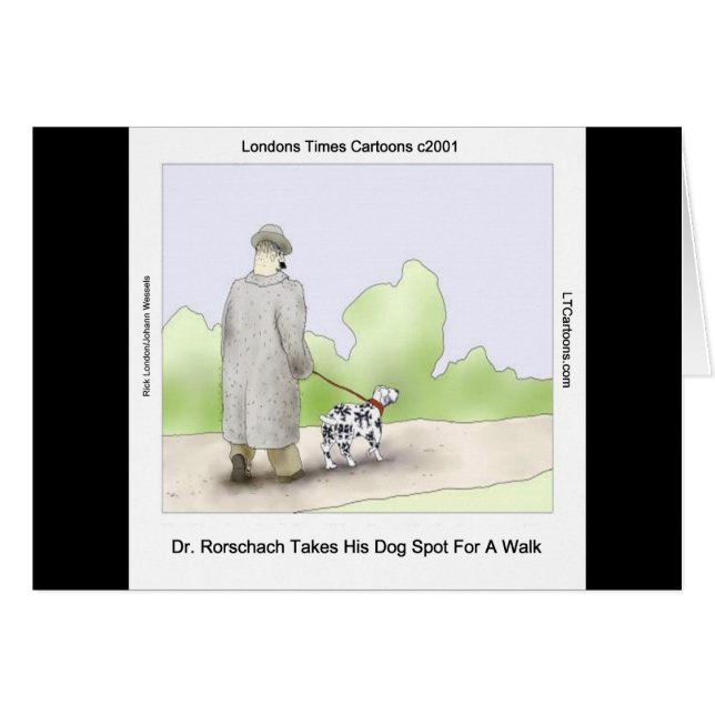 Dr Rorschach neemt hond Spot 4 mee wandelen Grappi (Voorkant Horizontaal)