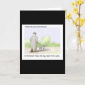 Dr. Rorshach Cartoon Wenskaart Kaart (Gele Bloem)