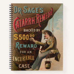 Dr. Sage's catarrhremedie Notitieboek