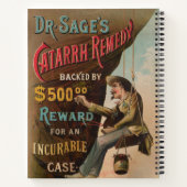 Dr. Sage's catarrhremedie Notitieboek (Achterkant)