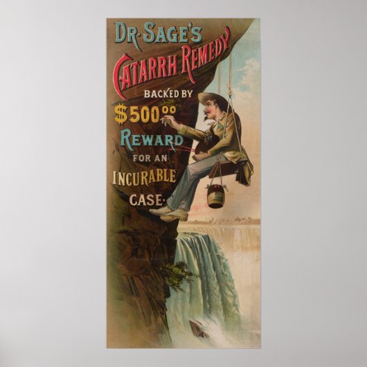 Dr. Sage's catarrhremedie Poster (Voorkant)
