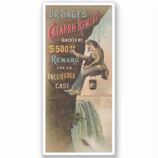 Dr. Sage's catarrhremedie Sticker (Voorkant)
