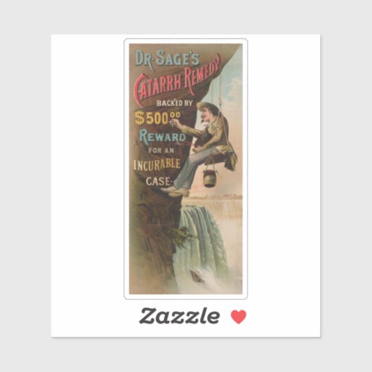 Dr. Sage's catarrhremedie Sticker (Vel)