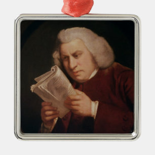 Dr. Samuel Johnson 1775 Metalen Ornament