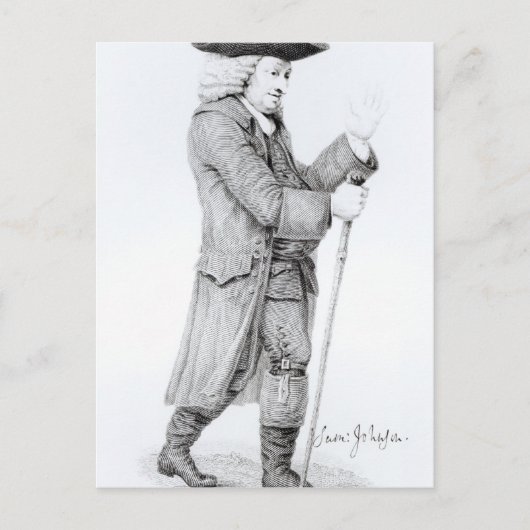 Dr. Samuel Johnson Briefkaart (Voorkant)
