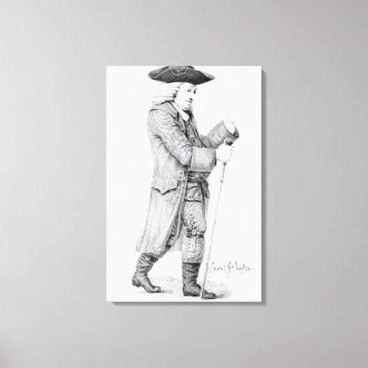Dr. Samuel Johnson Canvas Afdruk (Voorkant)