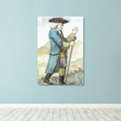 Dr. Samuel Johnson Canvas Afdruk (Insitu (Houten vloer))