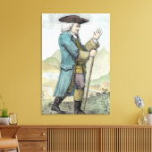 Dr. Samuel Johnson Canvas Afdruk (Insitu (Woonkamer))