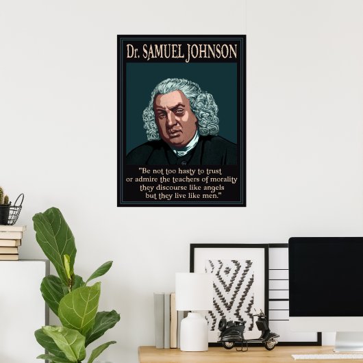 Dr. Samuel Johnson Poster (Thuiskantoor)