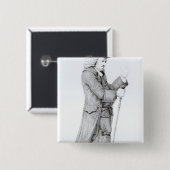 Dr. Samuel Johnson Vierkante Button 5,1 Cm (Voorkant /achterkant)
