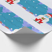 dr santa claus covid kermas gezichtsmasker cadeaupapier (Hoek)