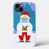 dr santa claus covid kermas gezichtsmasker Case-Mate iPhone case (Achterkant)
